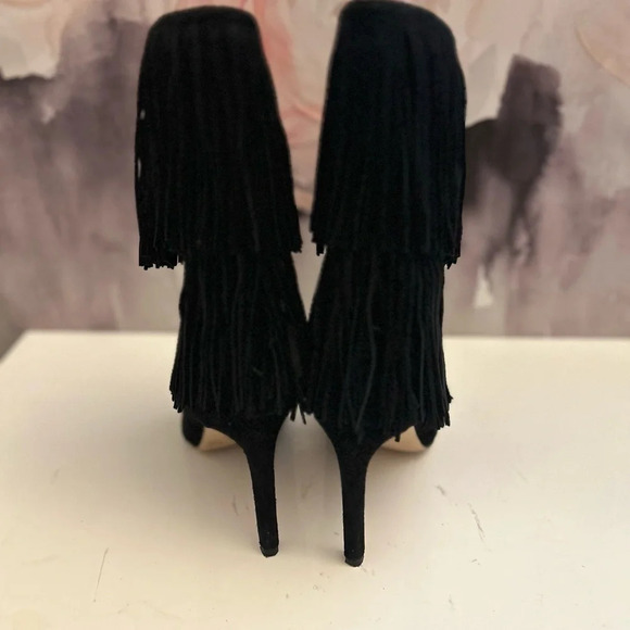 ! Sam Edelman Belinda Mid-Calf Fringe Bootblack size 8 - Picture 7 of 7